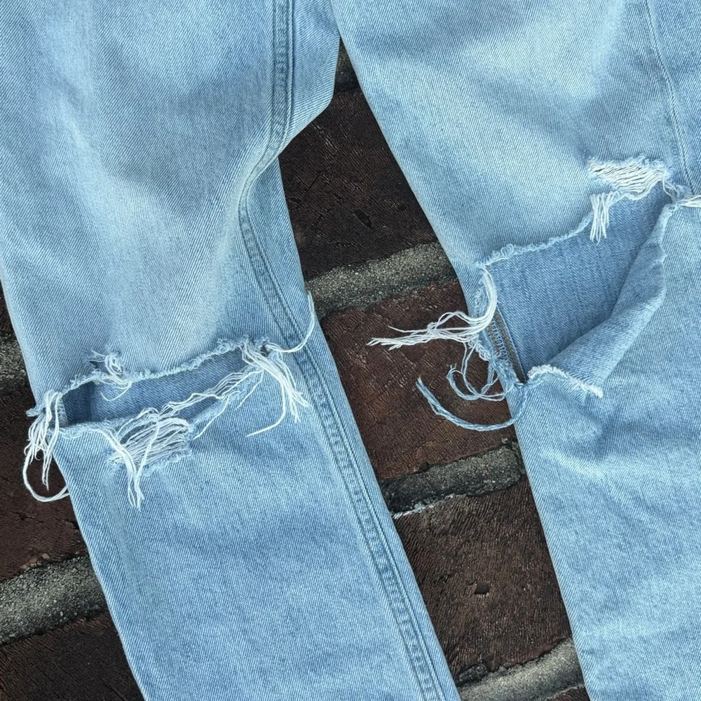 Agolde distressed Straight leg button fly Jeans - Picture 7 of 8